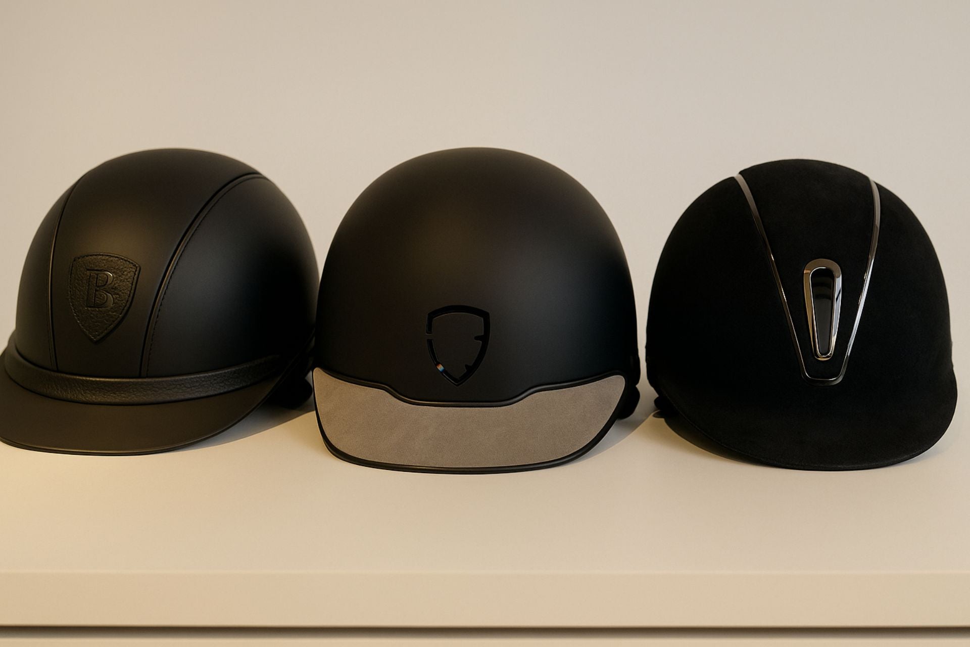 HKM Casque d'équitation Lady Shield Sparkle Velours - Noir HKM Casque d'équitation Lady Shield Sparkle Velours - Noir