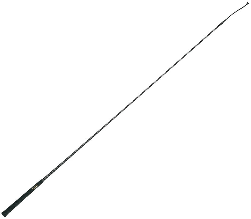 Chargez l'image dans la visionneuse de la galerie, Cravache de dressage manche Golf noir et gris 120