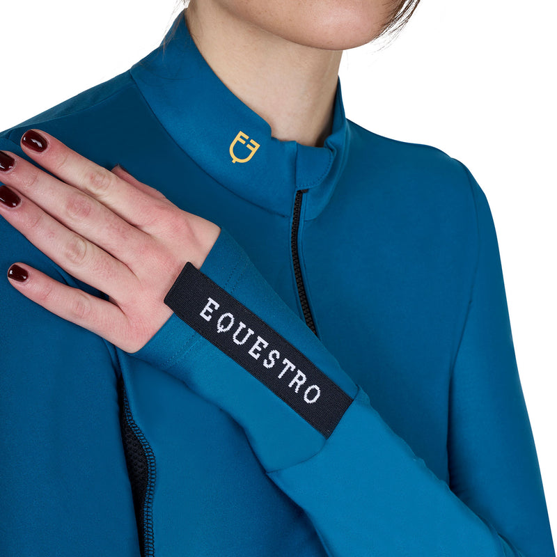 Chargez l'image dans la visionneuse de la galerie, Women's long-sleeved training technical polo shirt