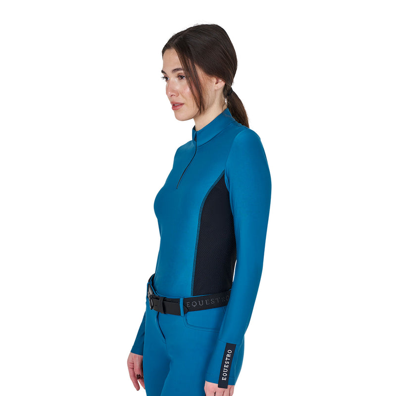 Chargez l'image dans la visionneuse de la galerie, Women's long-sleeved training technical polo shirt