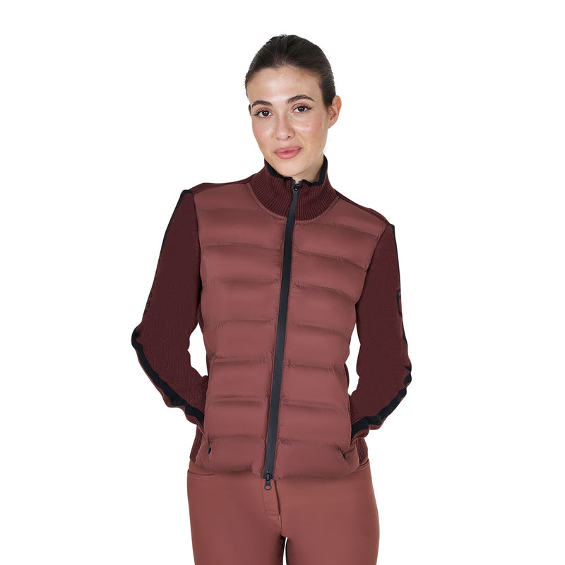 Chargez l'image dans la visionneuse de la galerie, Women's jacket in nylon and knit with zip