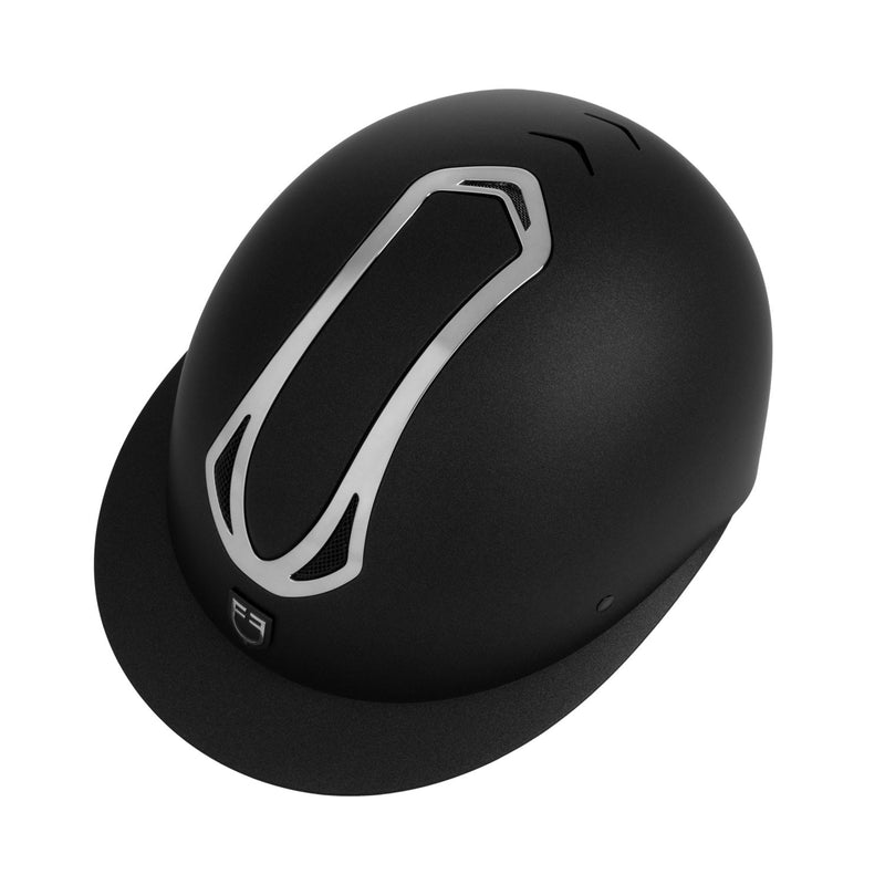Chargez l'image dans la visionneuse de la galerie, Casque Azael femme large visière Equestro noir / gun métal