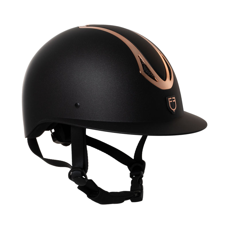 Chargez l'image dans la visionneuse de la galerie, Casque Azael femme large visière Equestro noir / rose gold