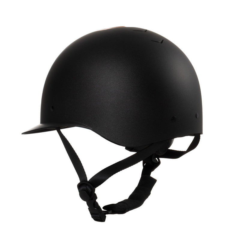 Chargez l'image dans la visionneuse de la galerie, Casque Azael femme large visière Equestro noir / rose gold