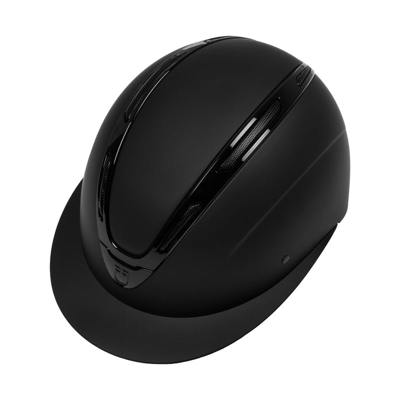 Chargez l'image dans la visionneuse de la galerie, Casque Apocalypse femme coque mate Equestro noir / noir brillant