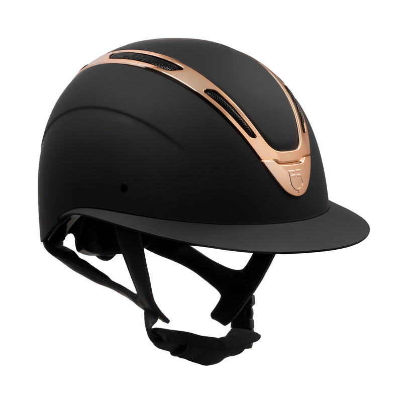 Chargez l'image dans la visionneuse de la galerie, Casque Apocalypse femme coque mate Equestro noir / rose gold