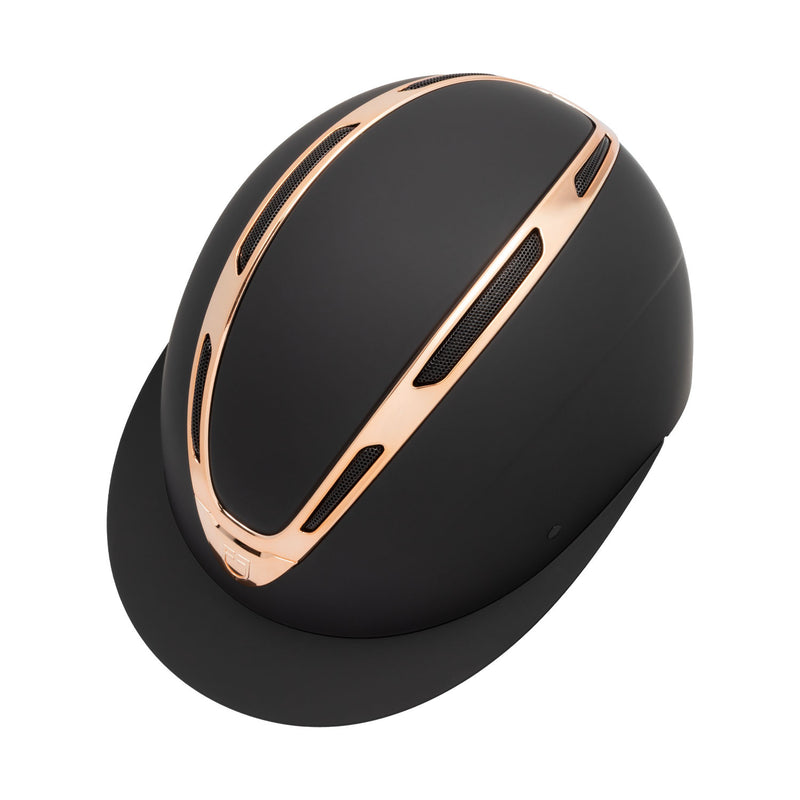 Chargez l'image dans la visionneuse de la galerie, Casque Apocalypse femme coque mate Equestro noir / rose gold