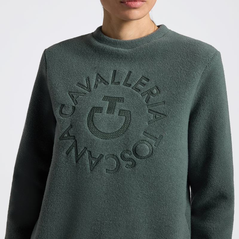 Chargez l'image dans la visionneuse de la galerie, Sweat shirt col rond polaire