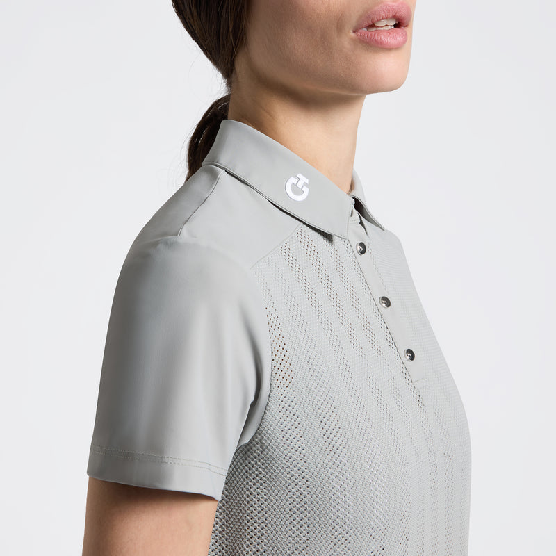 Chargez l'image dans la visionneuse de la galerie, Polo d'entraînement en jersey jacquard avec empiècement S/S POD405