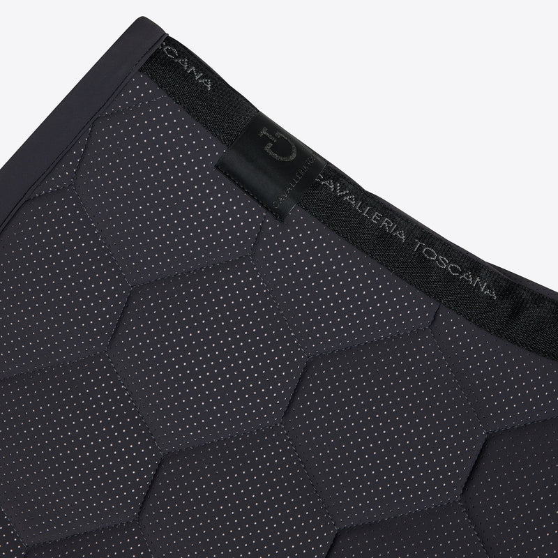 Chargez l'image dans la visionneuse de la galerie, Tapis de selle de saut matelassé en jersey perforé SOT116