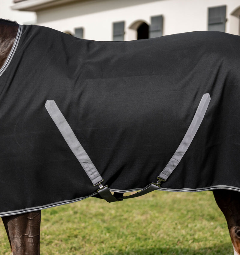 Chargez l'image dans la visionneuse de la galerie, Chemise d'écurie Rambo Stable Sheet ADAAA0 - Black/Thunderstorm Grey & Silver (KJJI)