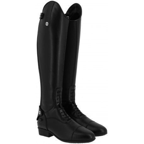 Chargez l'image dans la visionneuse de la galerie, Bottes synthétiques à lacets RIDING WORLD noires