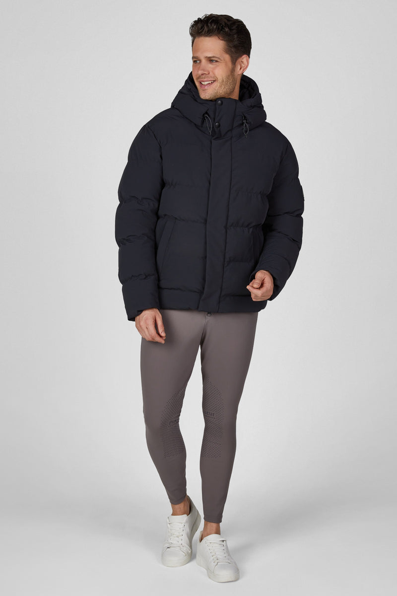 Chargez l'image dans la visionneuse de la galerie, Veste matelassée homme PIKEUR Quilted Jacket noire portée