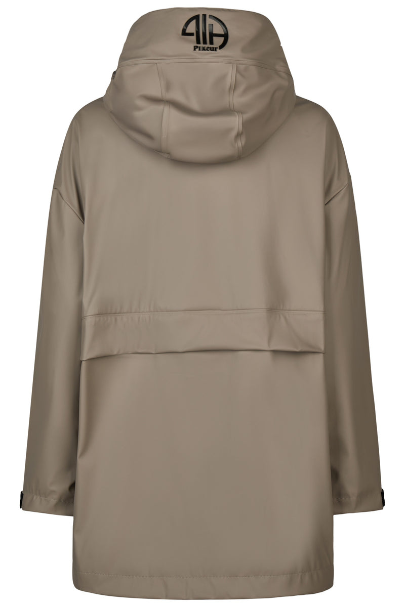 Chargez l'image dans la visionneuse de la galerie, Poncho de pluie PIKEUR Rainzip Cape crème mocha - dos