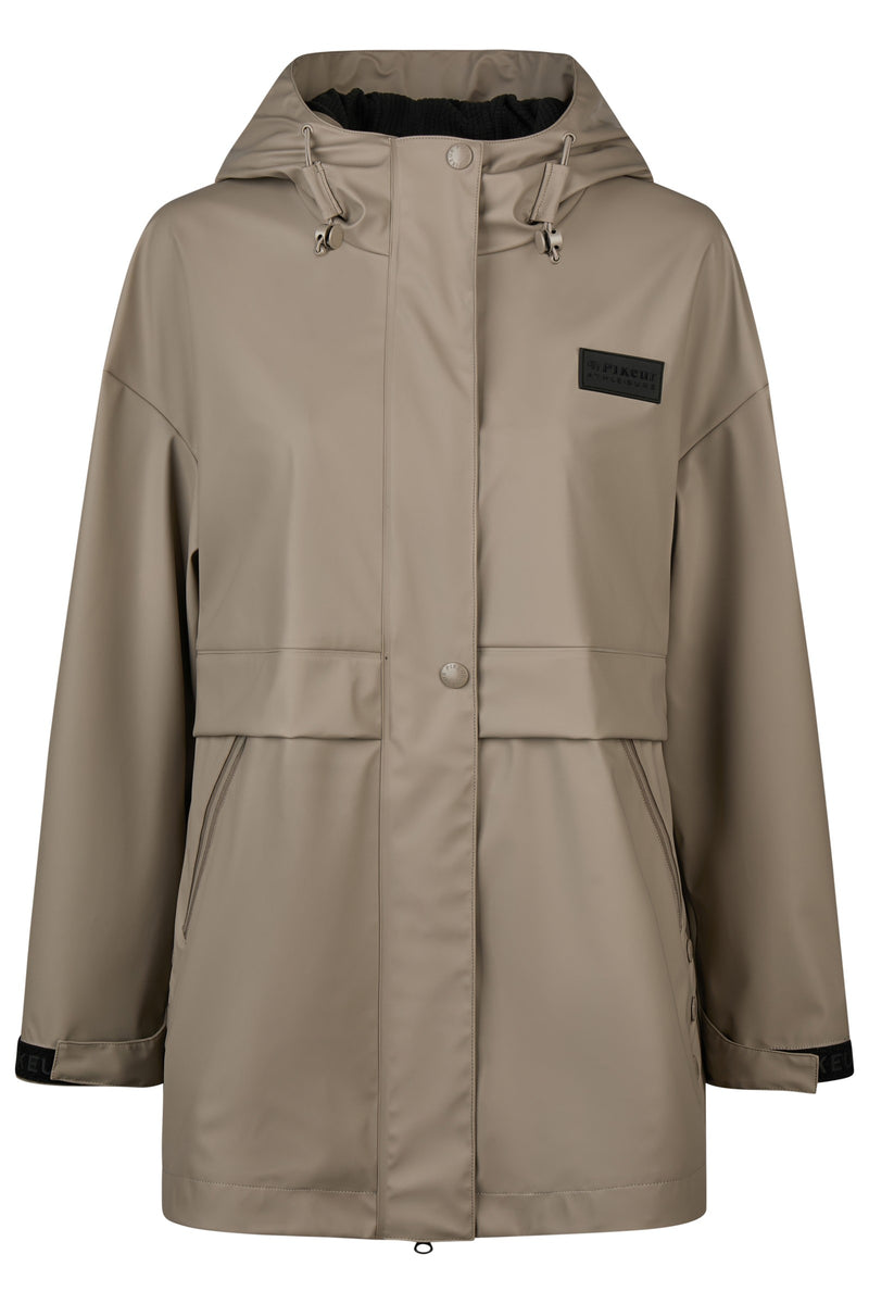 Chargez l'image dans la visionneuse de la galerie, Poncho de pluie PIKEUR Rainzip Cape crème mocha - face