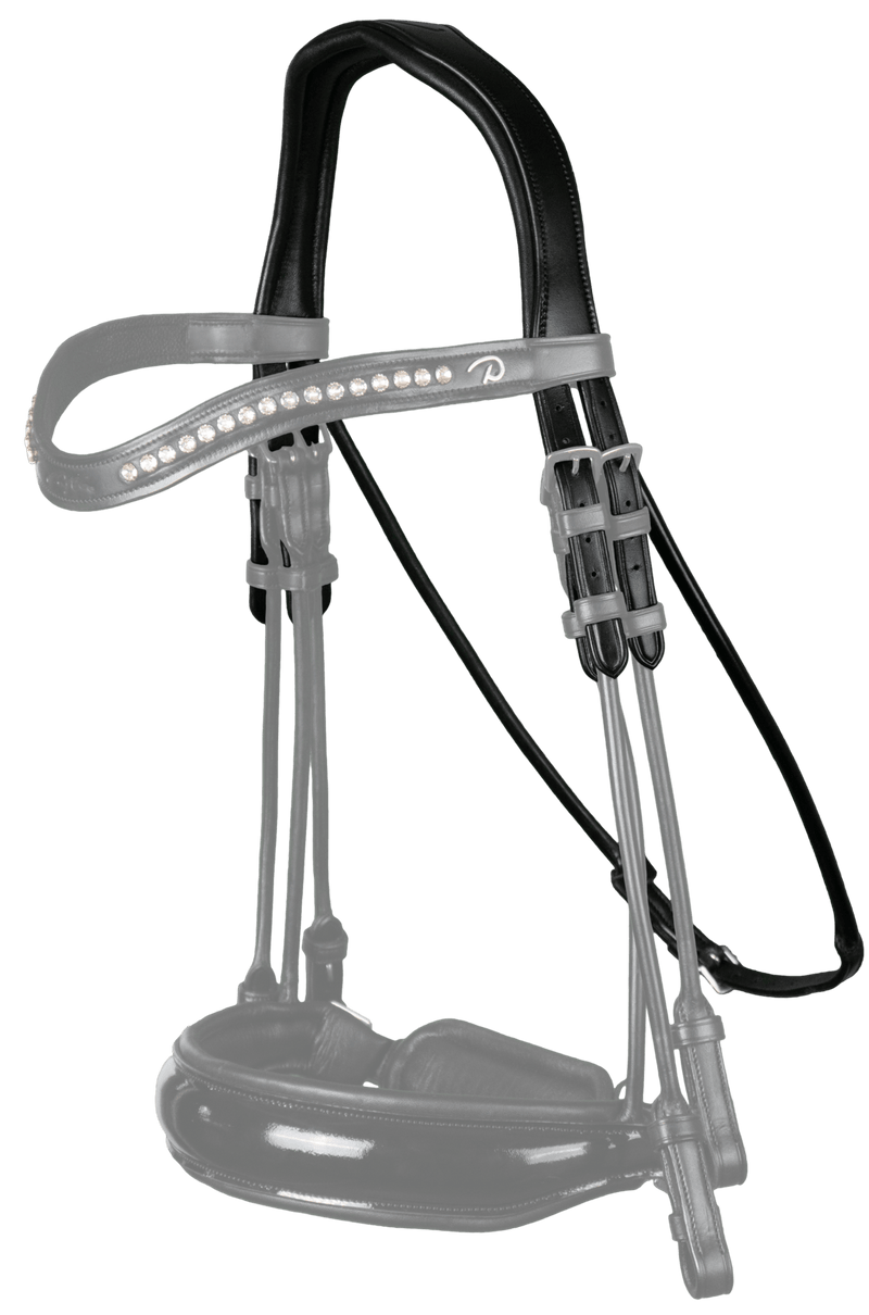 Chargez l'image dans la visionneuse de la galerie, Tétière "Type Dressage" NE round leather