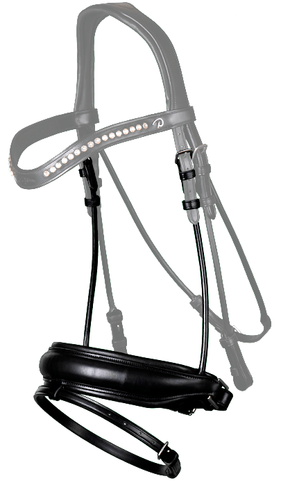 Chargez l'image dans la visionneuse de la galerie, Muserolle Combinée Large Mat NE round leather