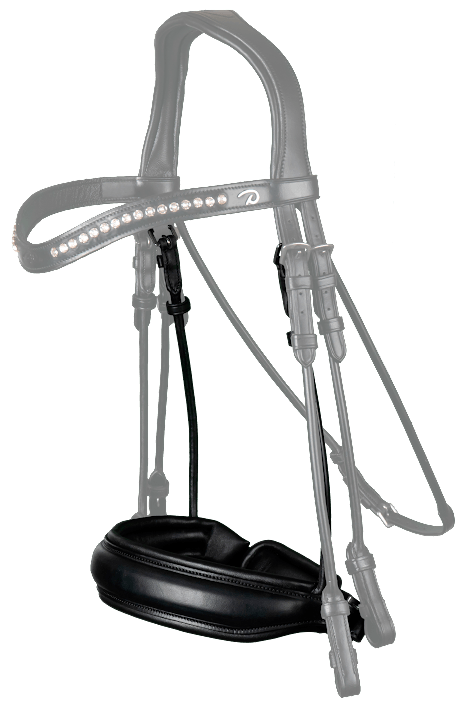 Chargez l'image dans la visionneuse de la galerie, Muserolle Large Fermeture Pull Back Mat NE round leather