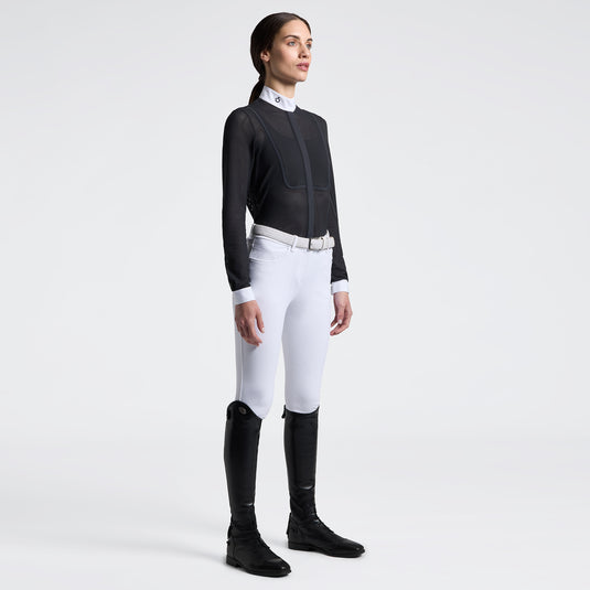 Chemise de compétition à manches longues avec empiècement perforé CAD300