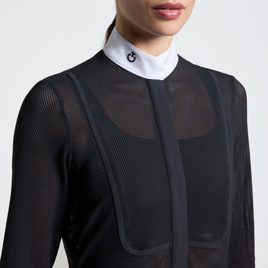 Chemise de compétition à manches longues avec empiècement perforé CAD300