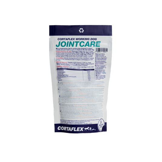 Cortaflex Canine Working Dog Powder 90 g – étiquette arrière