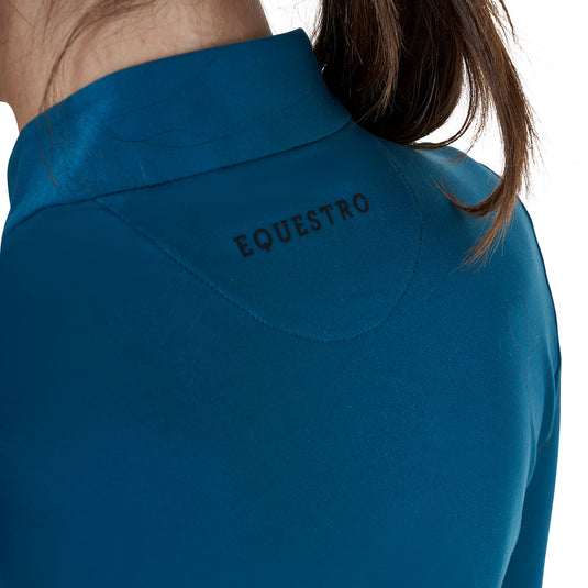 Women's long-sleeved training technical polo shirt