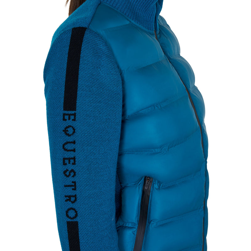 Chargez l&#39;image dans la visionneuse de la galerie, Women&#39;s jacket in nylon and knit with zip
