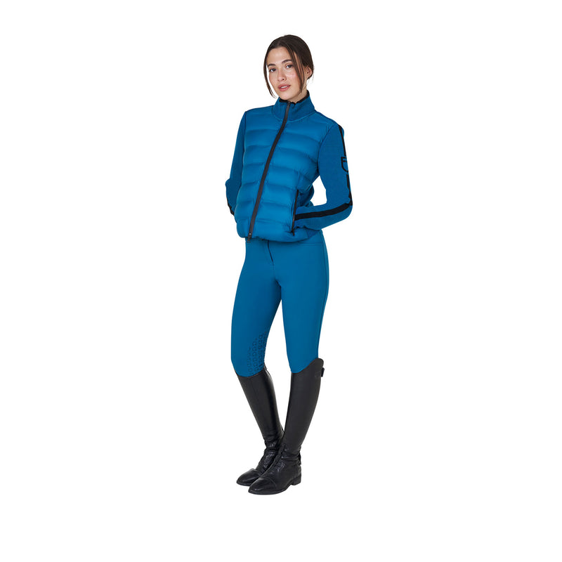 Chargez l&#39;image dans la visionneuse de la galerie, Women&#39;s jacket in nylon and knit with zip
