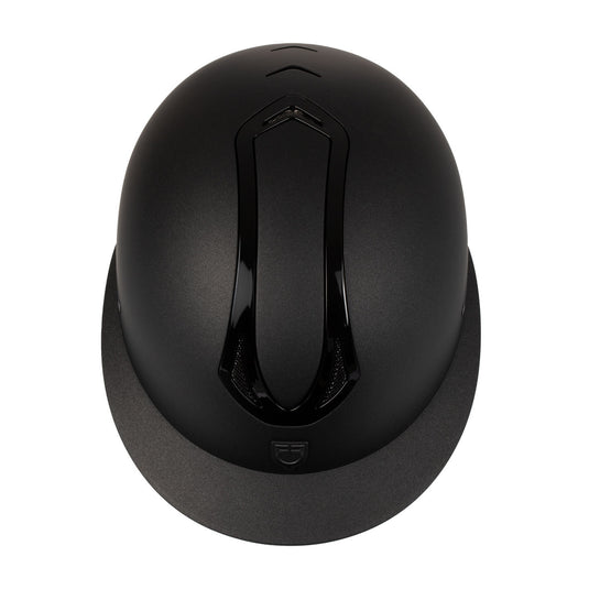 Casque Azael femme large visière Equestro noir / noir brillant