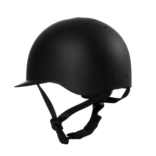 Casque Azael femme large visière Equestro noir / gun métal