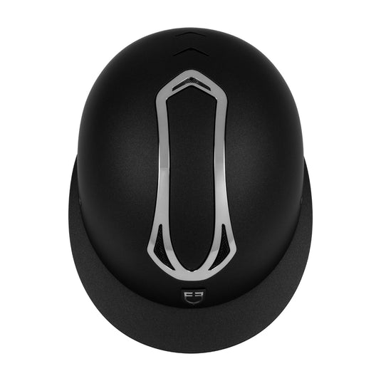 Casque Azael femme large visière Equestro noir / gun métal