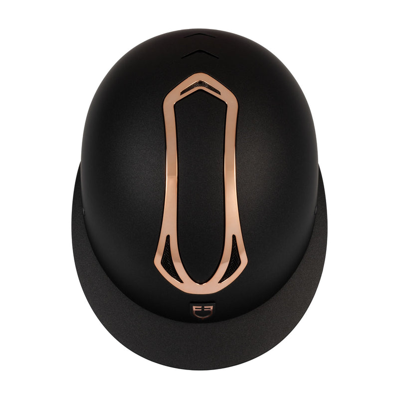 Chargez l'image dans la visionneuse de la galerie, Casque Azael femme large visière Equestro noir / rose gold
