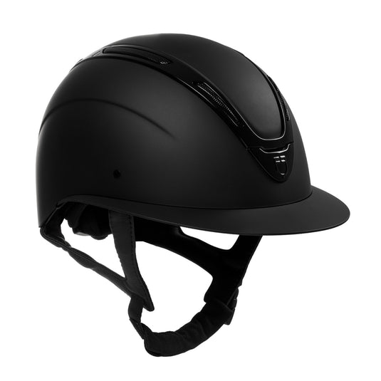 Casque Apocalypse femme coque mate Equestro noir / noir brillant