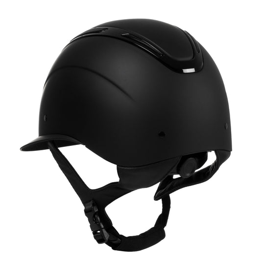 Casque Apocalypse femme coque mate Equestro noir / noir brillant