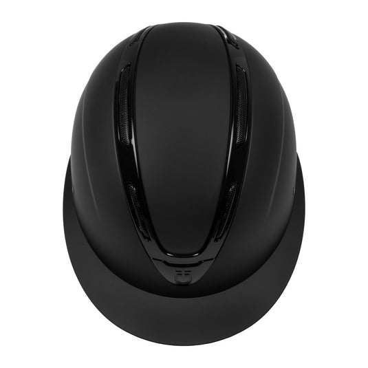 Casque Apocalypse femme coque mate Equestro noir / noir brillant
