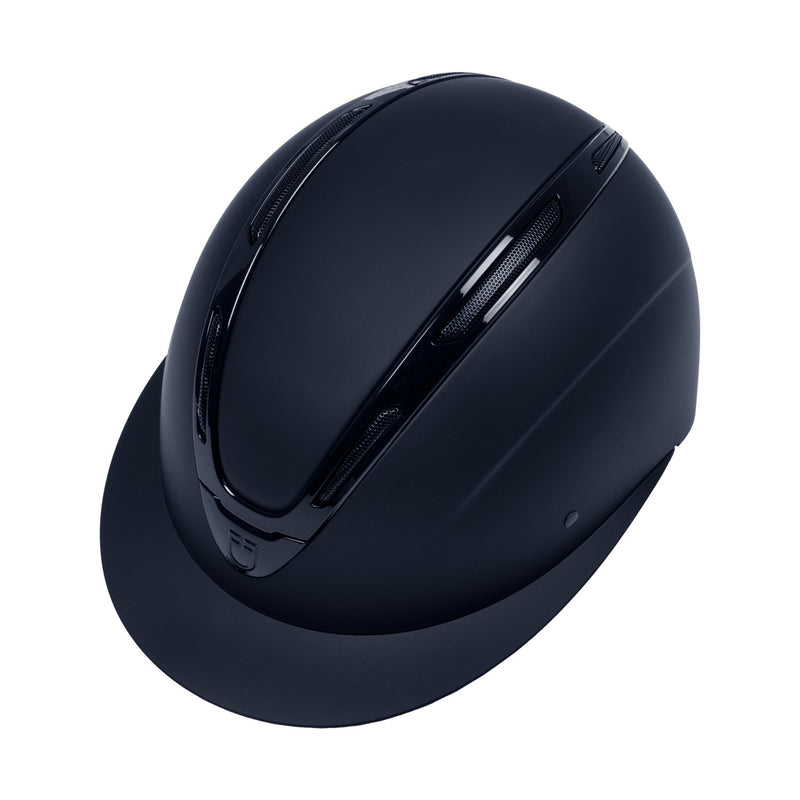 Chargez l'image dans la visionneuse de la galerie, Casque Apocalypse femme coque mate Equestro marine / marine brillant
