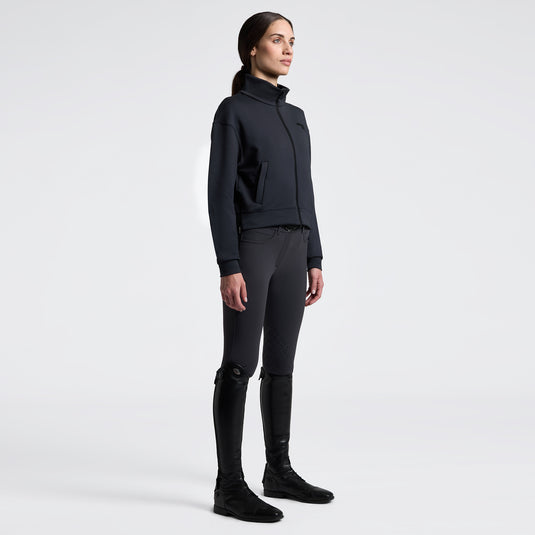 Sweat à capuche zippé en jersey FED135