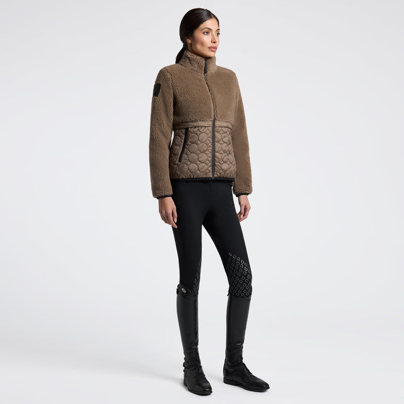 Chargez l&#39;image dans la visionneuse de la galerie, Veste femme polaire et nylon avec fermeture éclair
