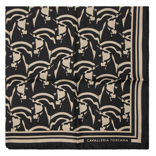 Horses Pattern Silk Foulard SCI033