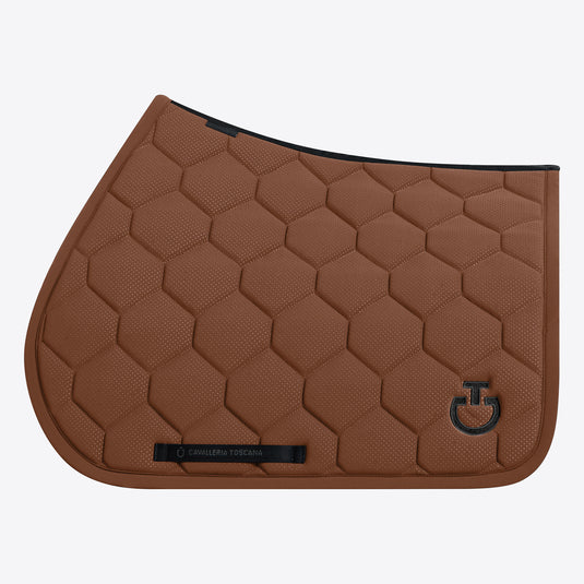 Tapis de selle de saut matelassé en jersey perforé SOT116