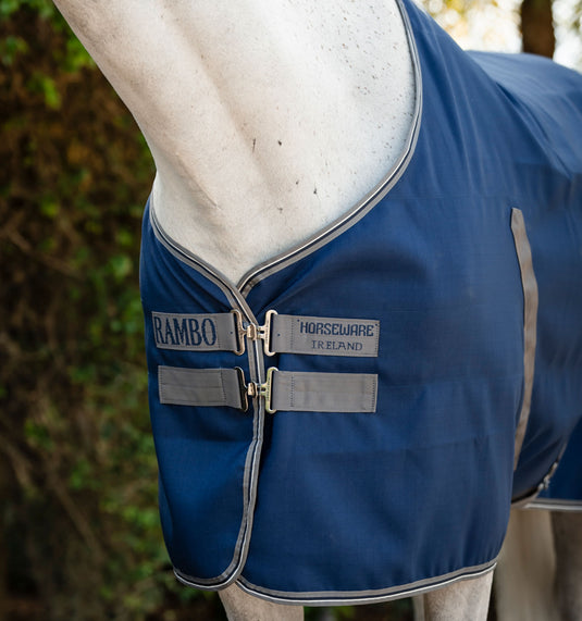 Chemise d'écurie Rambo Stable Sheet ADAAA0 - Navy/Thunderstorm Grey & Silver (BJJI)
