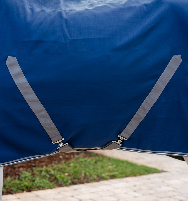 Chargez l'image dans la visionneuse de la galerie, Chemise d'écurie Rambo Stable Sheet ADAAA0 - Navy/Thunderstorm Grey &amp; Silver (BJJI)
