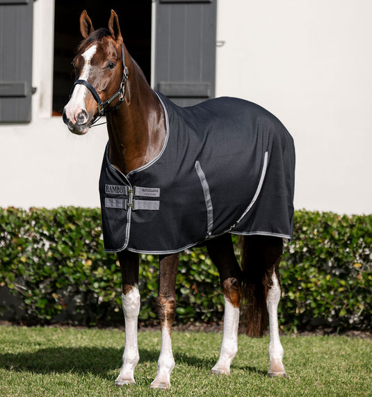 Chemise d'écurie Rambo Stable Sheet ADAAA0 - Black/Thunderstorm Grey & Silver (KJJI)