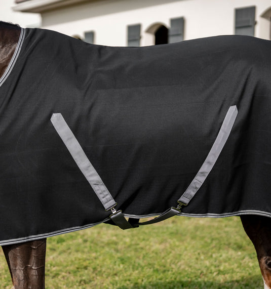 Chemise d'écurie Rambo Stable Sheet ADAAA0 - Black/Thunderstorm Grey & Silver (KJJI)