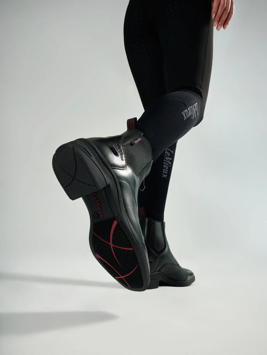 Bottines d'équitation zippées noire