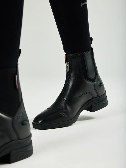 Bottines d'équitation zippées noire