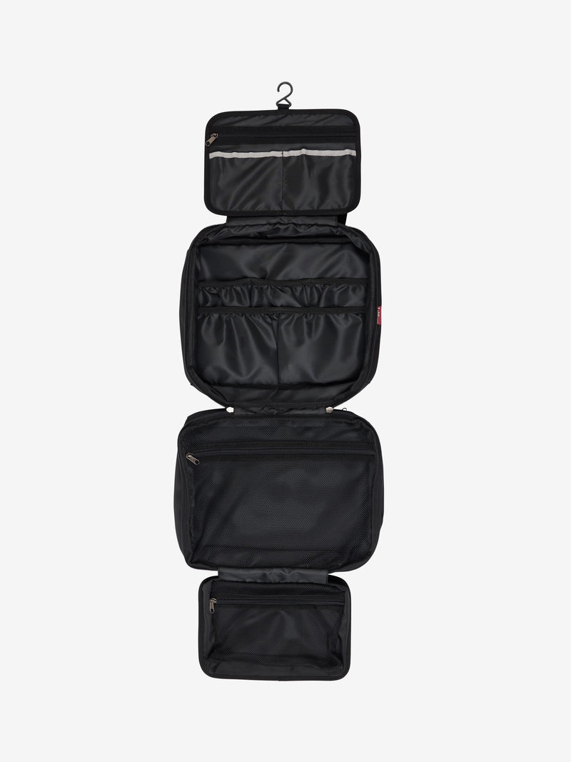 Chargez l'image dans la visionneuse de la galerie, Sac à pochettes rabattable LeMieux noir ouvert
