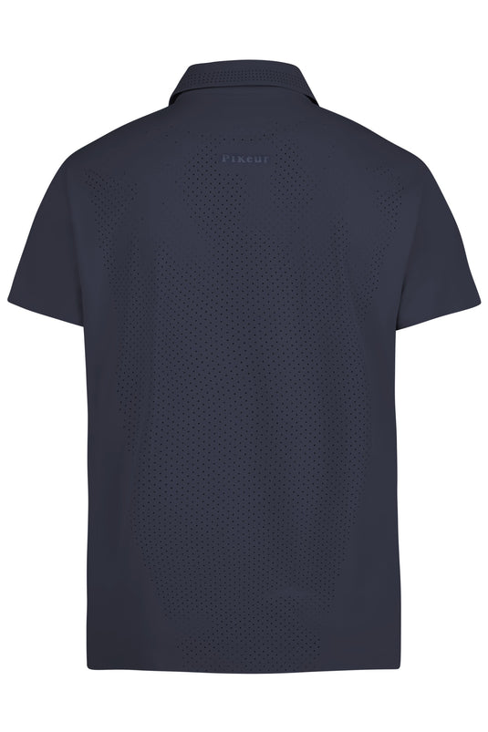 Polo technique homme PIKEUR Function Shirt bleu nuit - dos