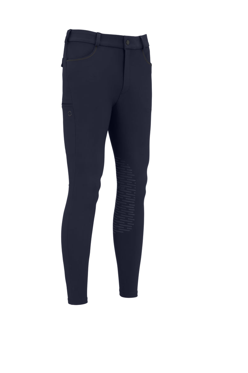 Chargez l'image dans la visionneuse de la galerie, Pantalon d'équitation homme PIKEUR Fendrik GripTec Knee 147703 bleu nuit, vue de face
