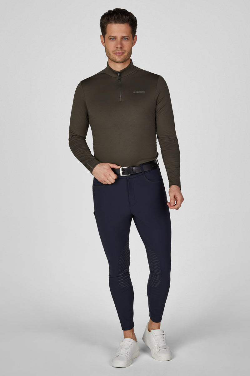 Chargez l'image dans la visionneuse de la galerie, Pantalon d'équitation homme PIKEUR Fendrik GripTec Knee 147703 bleu nuit porté
